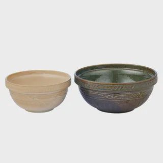 Loire 2pc Ceramic Bowl Set 26x11.5cm