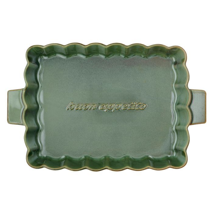 Toscana Ceramic Baker 42x27x6.5cm Olive