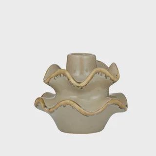 Emery Ceramic Vase 17.5x15cm Taupe