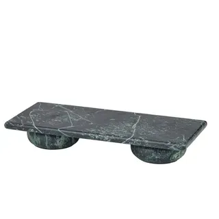Ida Marble Footed Tray 18x41x7cm Forest