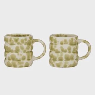 Dylan S/2 Ceramic Mug 13.5x9.5cm Olive