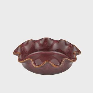 Amore Ceramic Baker/Dish 15x4cm Burgundy