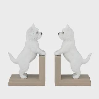 Westie S/2 Resin Bookends 27x8x22cm
