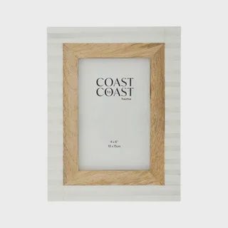 Slane Resin 4x6" Frame 17x22cm White/Nat