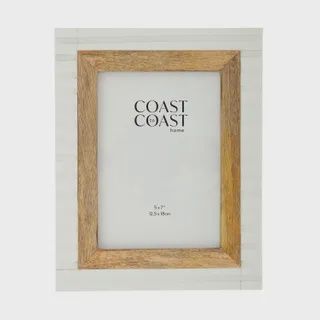 Slane Resin 5x7" Frame 19.5x24cm Wht/Nat
