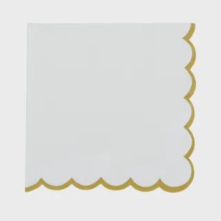 Halcyon 20pk 3 Ply 33cm Napkin Wht/Gold