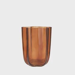 Miranda Glass Vase 15x20cm Cocoa