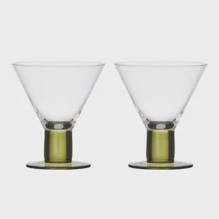 Canal S/2 Wine Glass 10x11cm Olive
