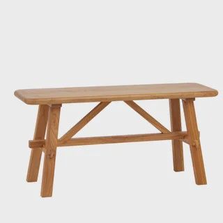 Eden Elm Wood Sml Bench 100x30x47.5cm