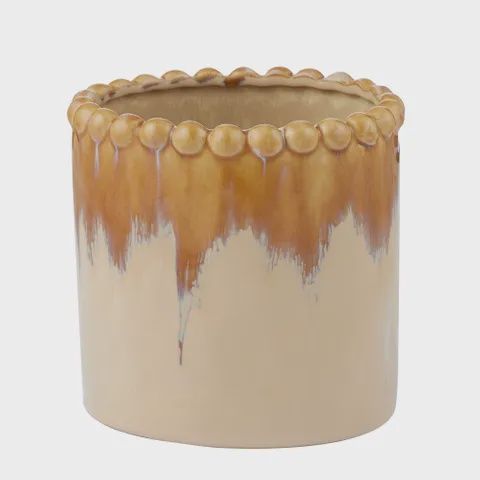 Emerson Ceramic Pot 16x16cm Tan*