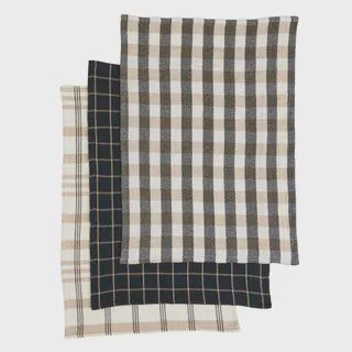 Kit S/3 Recycled Cott T`Towel 50x70cm Bk