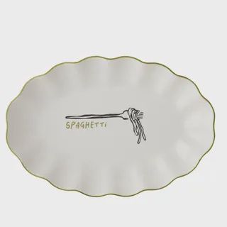 Mangiare Spaghetti Cer Dish 24x36x5.5cm