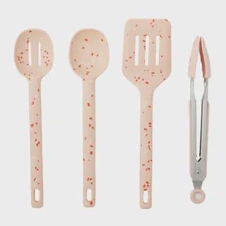 Gem 4pc Silicone/SS Tool Set 30cm Nude