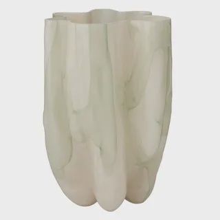 Evelyn Glass Vase 25x37cm Peach/Green