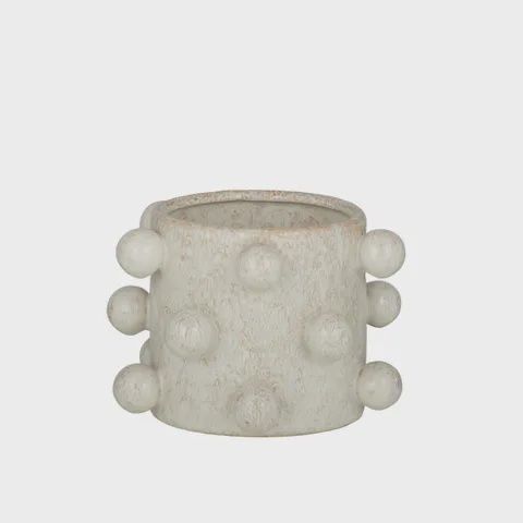 Pip Ceramic Pot 16x11.5cm Ivory*