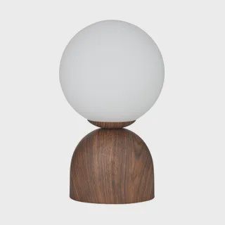 Cuba Wood Look Lamp 15x25.5cm Walnut