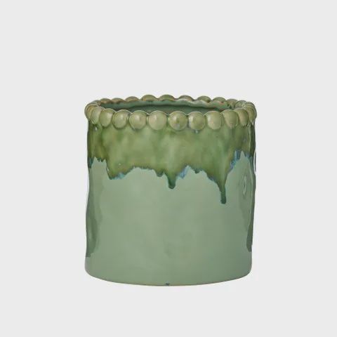 Emerson Ceramic Pot 16x16cm Green*
