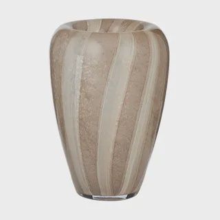Staten Glass Vase 20.5x29cm Taupe/Ivory