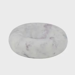 Glaze Marble Bowl 14x4cm White