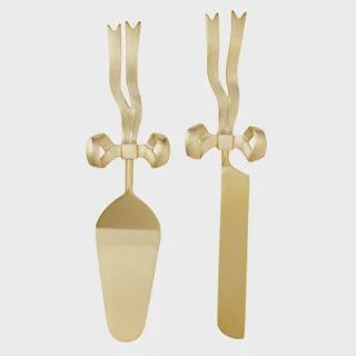 Marie 2pc Cake Server Set 6.5x30cm Gold