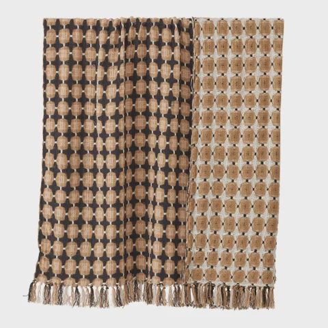 Elouise Wool Blend Throw 125x150cm Black