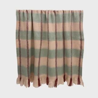 Sheena Wool Blend Throw 125x150cm Nude
