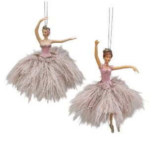 RESIN BALLARINAS PINK CHMPGNE 2ASS