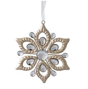 JEWELLED CHAMPAGNE STAR DEC