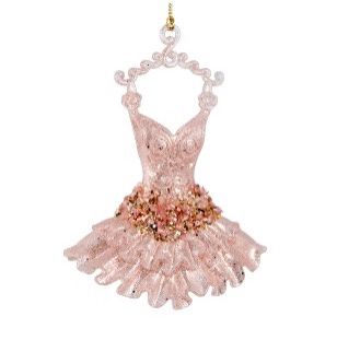 PLASTIC HANGING BALLET DRESS PINK