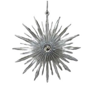 ACRYLIC STARBURST DEC SILVER