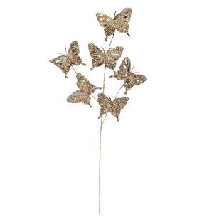 PLASTIC BUTTERFLY SPRAY CHMPGNE