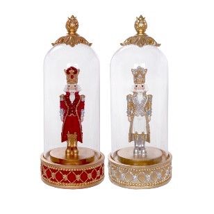 RESIN NUTCRACKER IN DOME SML 2ASS