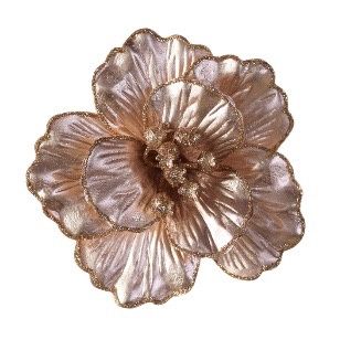 CLIP ON FABRIC MAGNOLIA METALLIC PINK