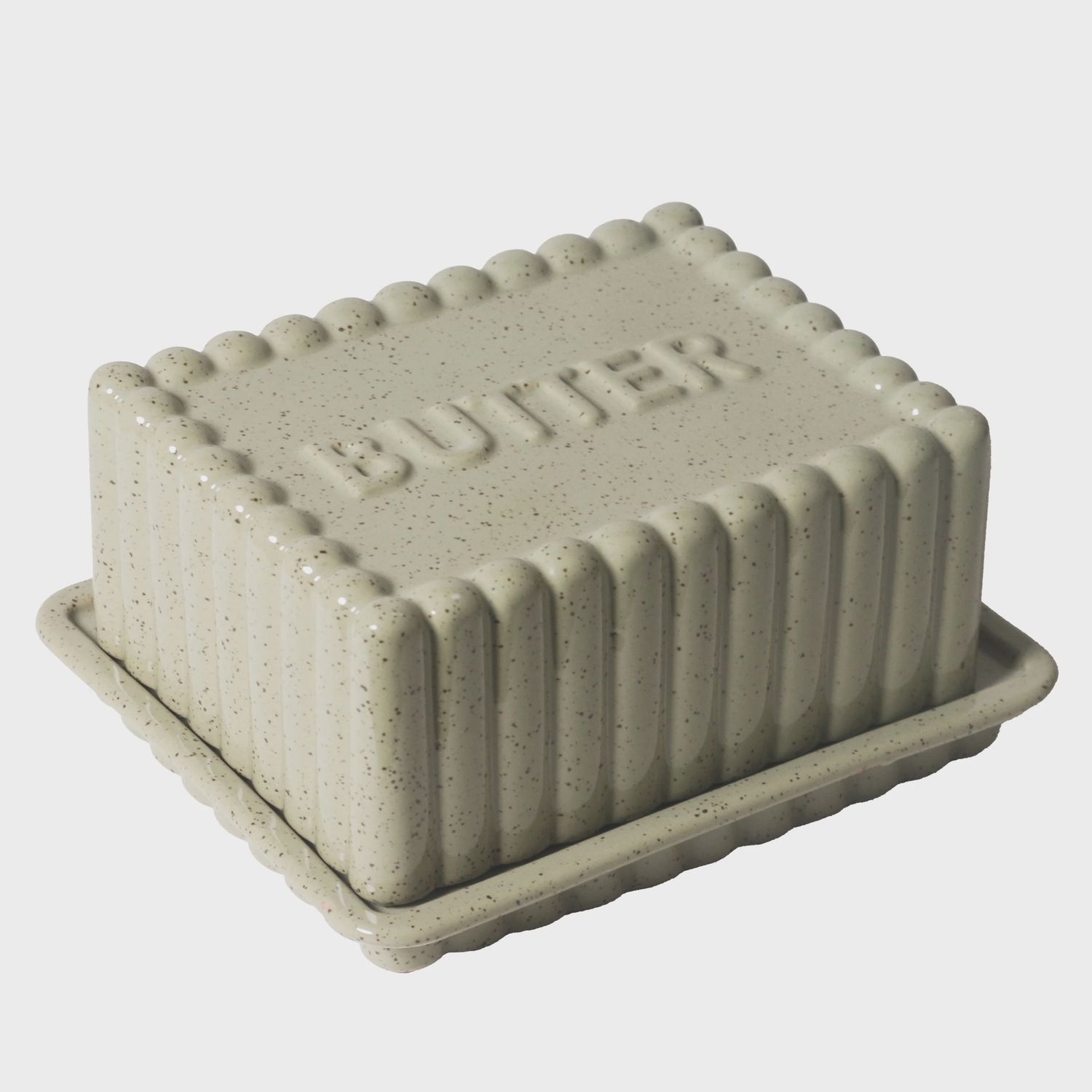 LARGE BUTTER DISH PEPPERCORN - KITCHEN LIFE