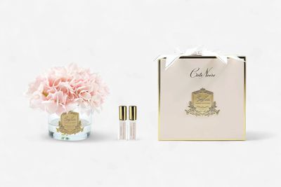 Perfumed Natural Touch Hydrangeas - Pink Blush - Pink Box