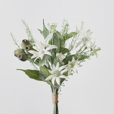 Flannel Flower Mix Bouquet Cream Green 33cml