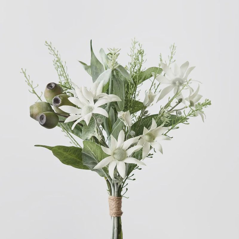 Flannel Flower Mix Bouquet Cream Green 33cml