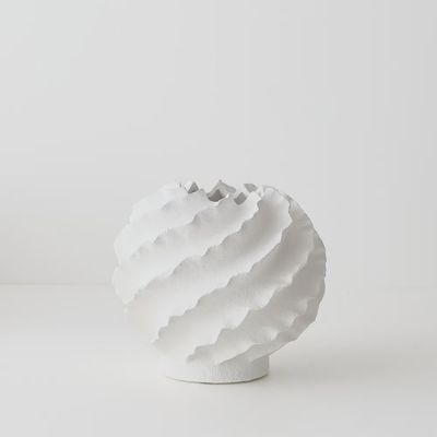 Vase Leucento White 21cmh x 24cmd