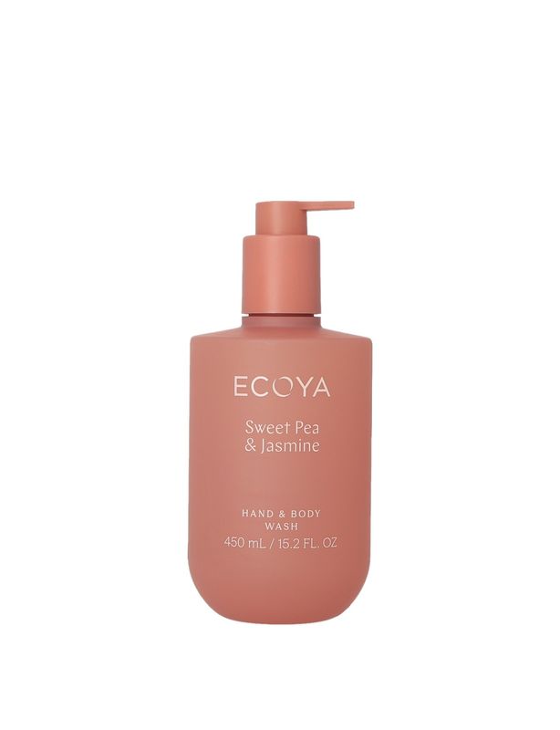 ECOYA Hand &amp; Body Wash Sweet Pea &amp; Jasmine 450ml