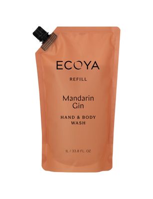 ECOYA Hand &amp; Body Wash Refill Mandarin Gin 1L