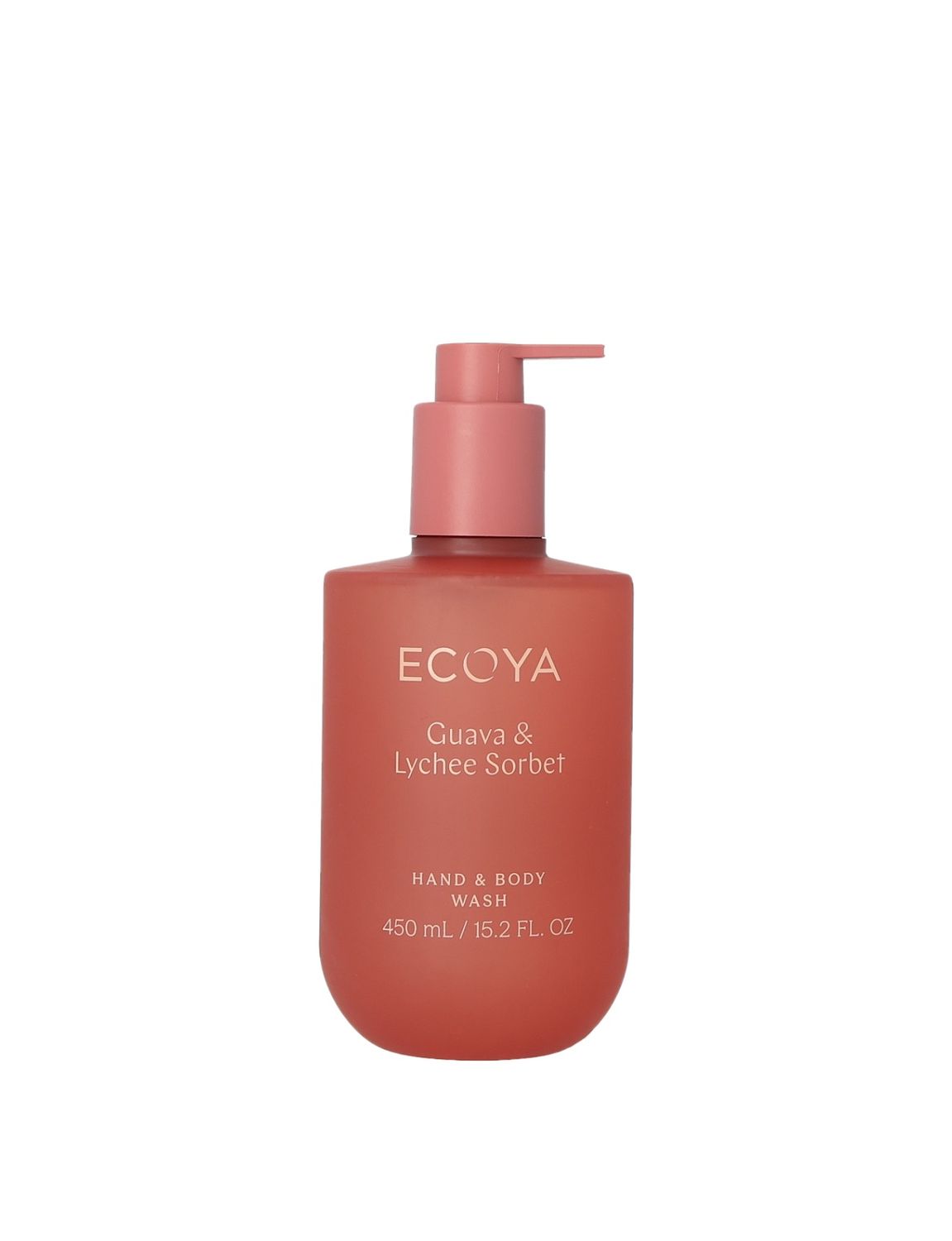 ECOYA Hand &amp; Body Wash Guava &amp; Lychee Sorbet 450ml