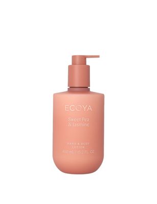 ECOYA Hand &amp; Body Lotion Sweet Pea &amp; Jasmine 450ml