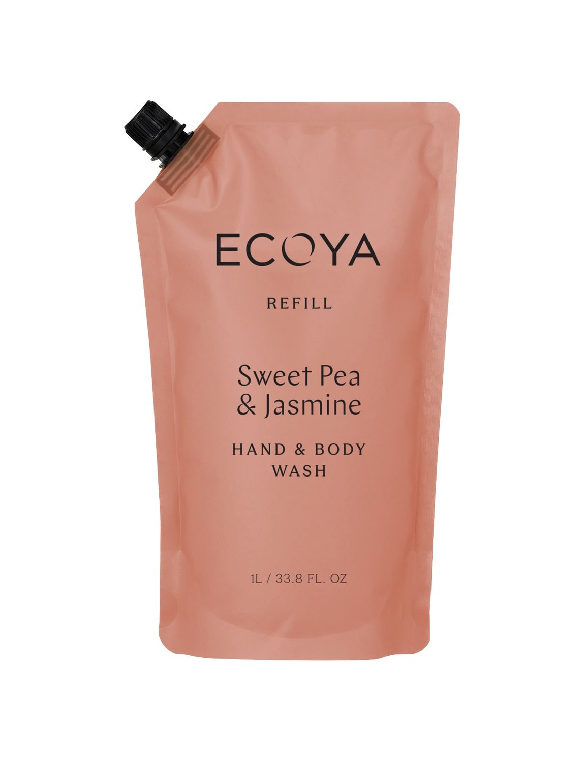ECOYA Hand &amp; Body Wash Refill Sweet Pea &amp; Jasmine 1L