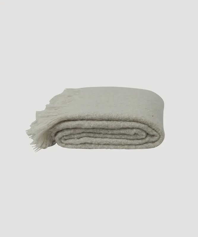Throw Tassel Soft Grey