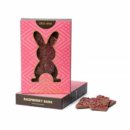 Easter Bunny Window Raspberry Bark Box 100g