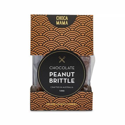 Chocolate Peanut Brittle Small Window Box 125g