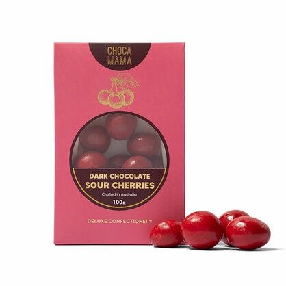 Dark Chocolate Sour Cherries 100g