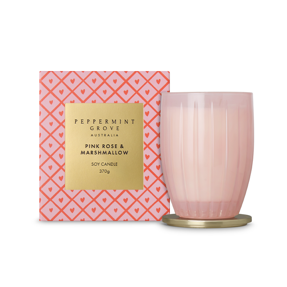 PGA Large Candle 370g - Pink Rose &amp; Marshmallow (Ltd Edition)
