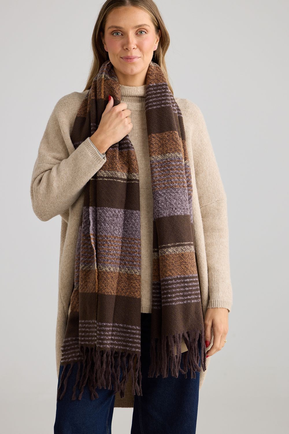 Green Bay Scarf Burgundy