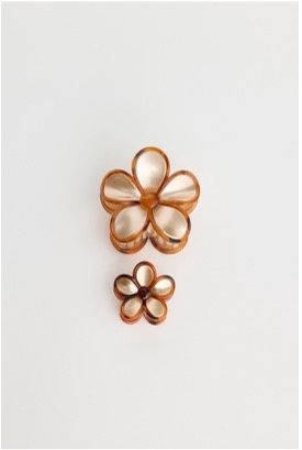 Flora Hair Claw Champagne